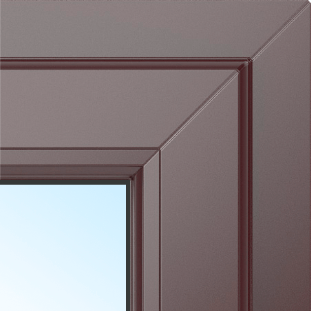 Пластиковая дверь в цвете покраски 24